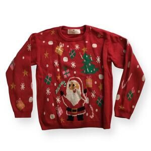 H&M red Santa Christmas sweater
